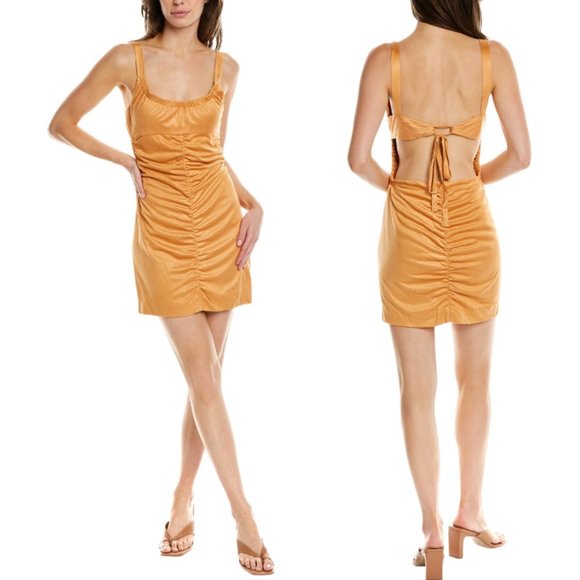 Free People Sedona Faux Suede Mini Dress NWT Large - Picture 1 of 15